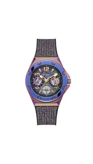 Imagem de Relógio feminino GUESS, pulseira multicolorida de 40 mm com mostrador múltiplo