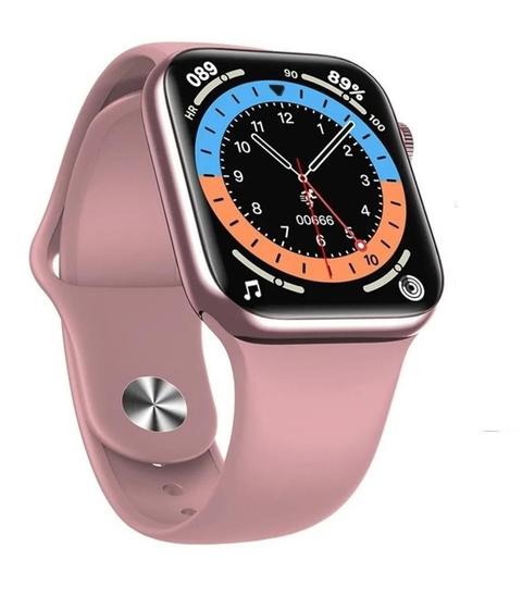 Relógio Feminino Inteligente Smartwatch Hw12 Rosa Digital Android iOS ...
