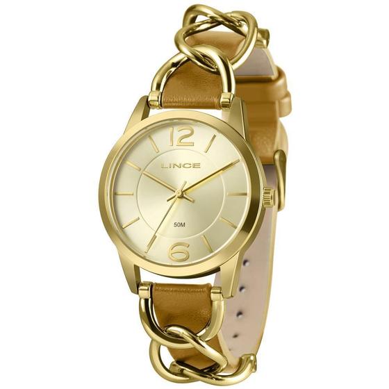 Imagem de Relógio Feminino Lince Lrc4777l38 C2mx Dourado Casual 38mm