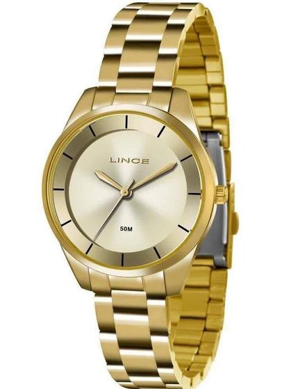 Imagem de Relógio Feminino Lince Lrg4446L C1Kx Casual Dourado