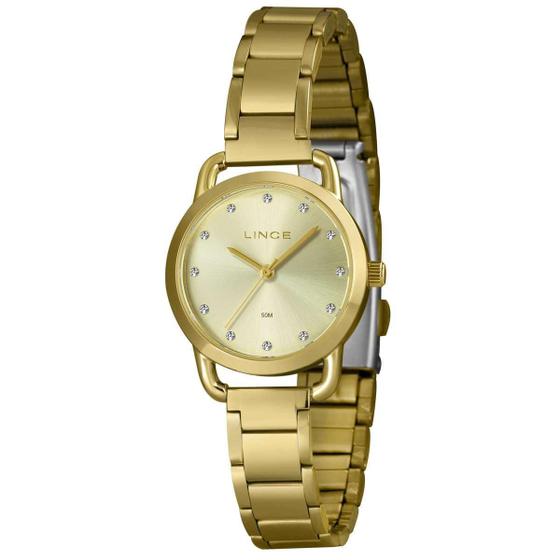 Imagem de Relógio Feminino Lince Lrgj153L28 C1Kx Casual Dourado