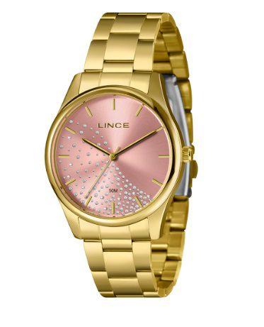 Imagem de Relógio Feminino Lince LRGJ154L40 Dourado Analógico (ROSA)