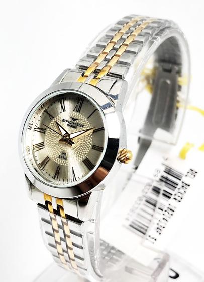 Imagem de Relógio Feminino Mini Prata com Dourado Backer 10214134F SI