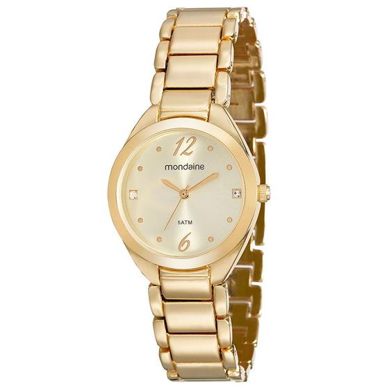 Imagem de Relógio Feminino Mondaine 53566lpmvde1 30mm Aço Dourado