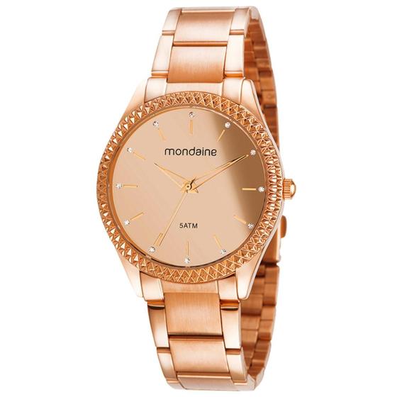 Imagem de Relógio Feminino Mondaine Rose Espelhado Original 32347LPMVRE2