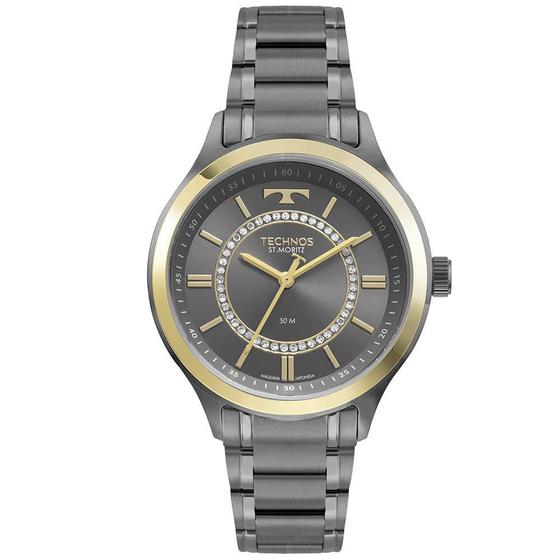 Relógio Feminino Technos Fashion Stmoritz Grafite 2036Mmu/1C Menor preço em Relógio Feminino Technos Fashion Stmoritz Grafite 2036Mmu/1C
