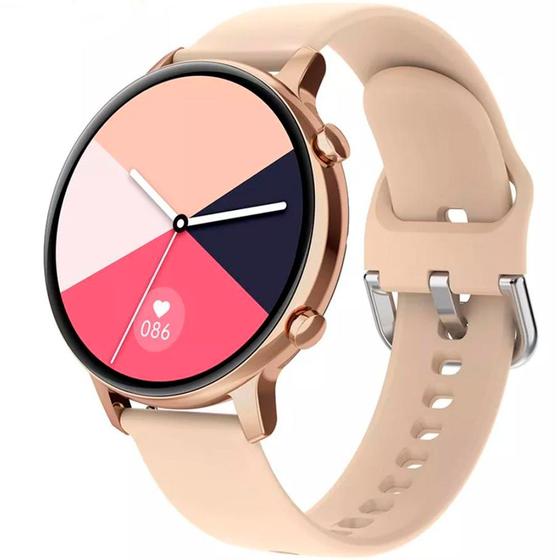 Relógio Feminino Touch Screen Esporte Dourado - Fitness - Relógio ...