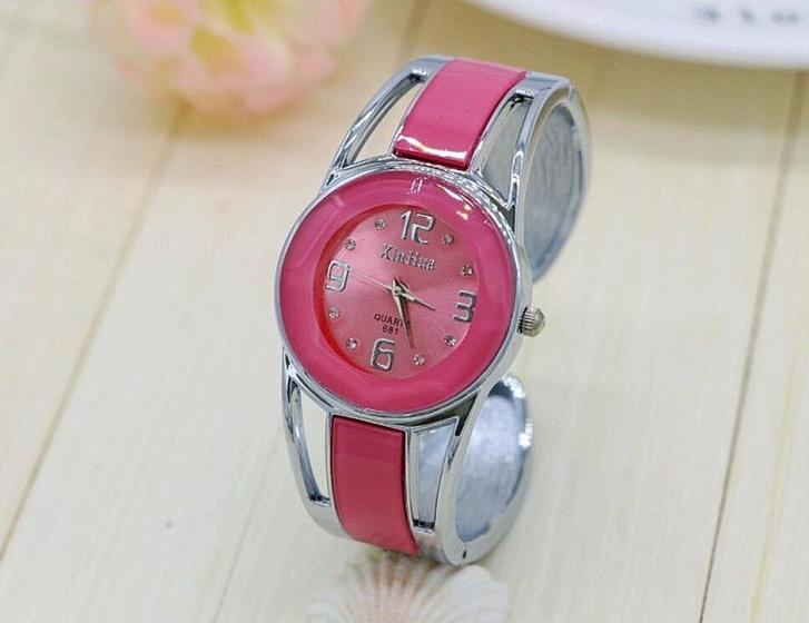 Imagem de Relógio Feminino Xinhua Bracelete Luxo Aço Inox