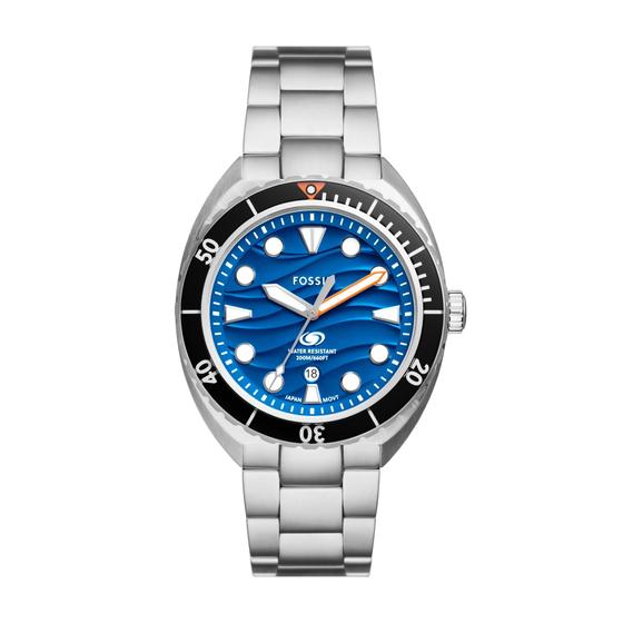 Imagem de Relógio Fossil Breaker FS6064 Quartz 42 mm, estojo prateado para homens