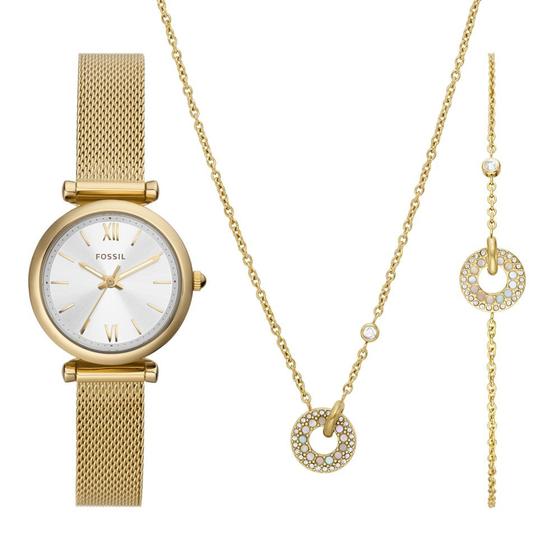 Imagem de Relógio Fossil Feminino Carlie Dourado - ES5251SET/1DN