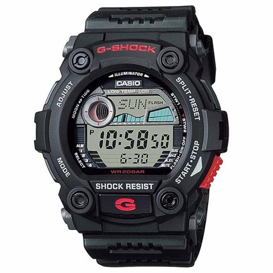 Relógio G-Shock G-7900-1DR c/ Tabua de Marés Menor preço em Relógio G-Shock G-7900-1DR c/ Tabua de Marés