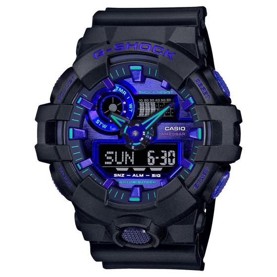 Imagem de Relógio G-Shock GA-700VB-1ADR Preto/Roxo