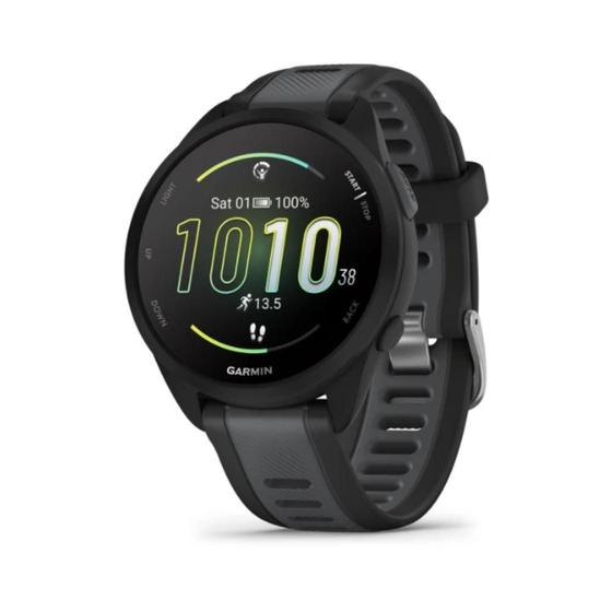 Imagem de Relógio Garmin Forerunner 165 Music Preto e Cinza Ardosia WW com Monitor Cardíaco de Pulso e GPS