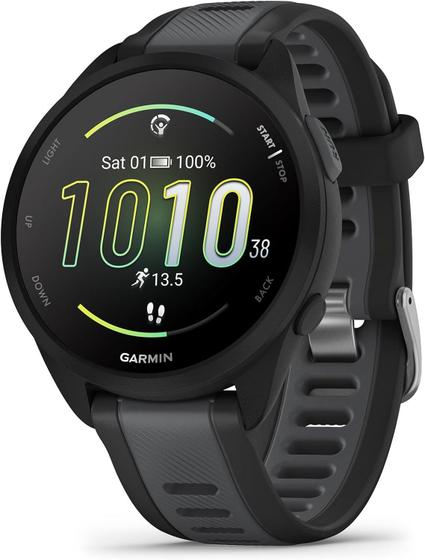 Imagem de Relogio Garmin Forerunner 165 Music Preto e Cinza Ardosia