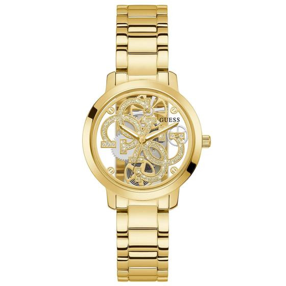 Imagem de Relógio GUESS Ladies Trend Clear 36 mm em aço inoxidável dourado