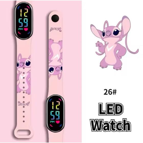 Imagem de Relógio Infantil Digital LED Para Crianças Lilo Stitch Relogio Para Menina Menino Presente