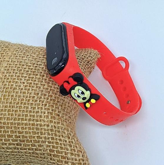Imagem de Relógio Infantil Digital Led Prova água Bracelete Silicone Esportivo Desenho Animado 3D Disney Menina/Menino Crianças