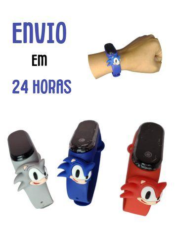 Imagem de Relógio Infantil Menino Sonic Digital a prova de água masculino para crianças atacado led Novo