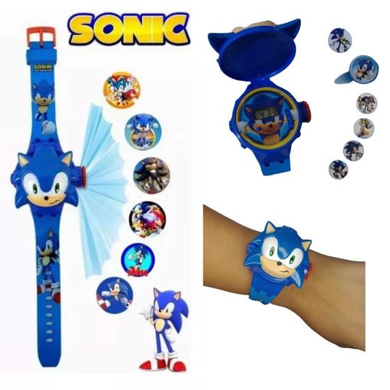 Imagem de Relógio Infantil Menino Sonic Digital Projetor Novo