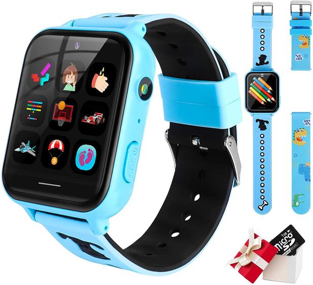 Imagem de Relógio inteligente ele ELEOPTION Kids com tela de toque HD de 1 GB SD azul