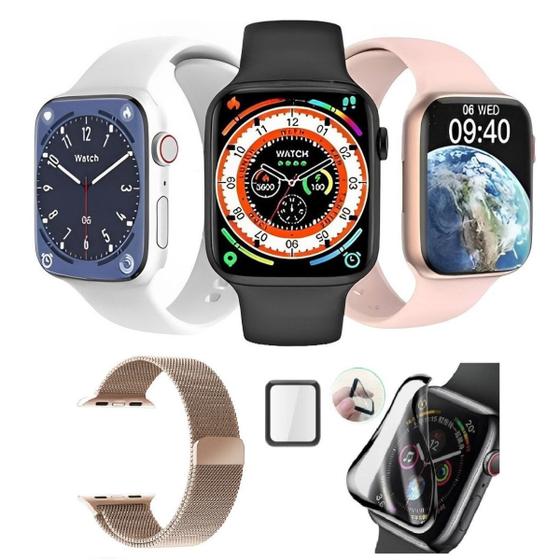 Imagem de Relógio Inteligente Microwear Smart Watch W59 Pro Lançamento Original C/2 Pulseira Pelicula Nfc