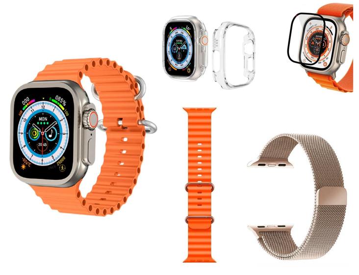 Relogio Inteligente Original Hw8 Ultra Max Nfc Induçao Bluetooth Recebe ...