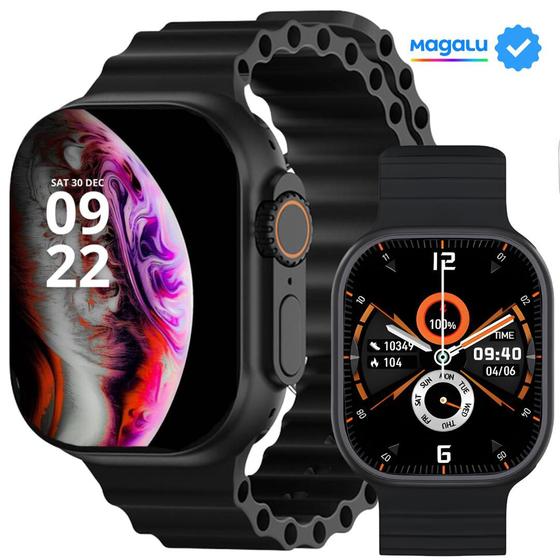 Relógio inteligente S10 Ultra + lançamento Smartwach inteligente android e iOs Masculino Feminino 49mm - BAZIK PRIME Imagem de Relógio inteligente S10 Ultra + lançamento Smartwach inteligente android e iOs Masculino Feminino 49mm