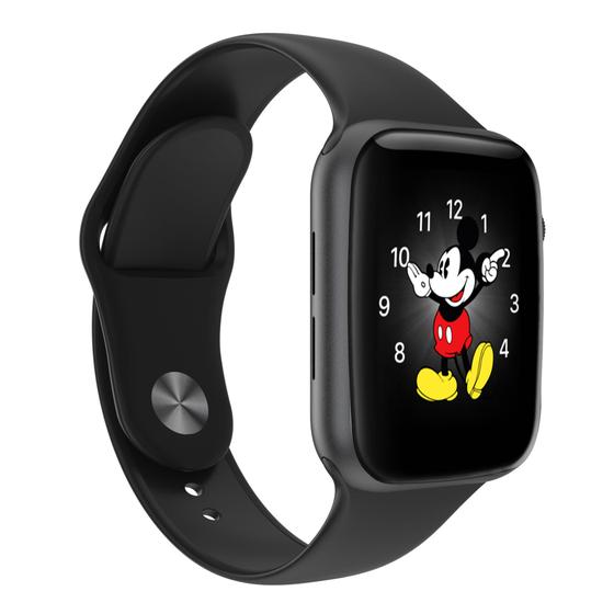 Relógio Inteligente SmartWatch LD5 Preto Troca Pulseira Android iOS Ligações Monitor Cardíaco Menor preço em Relógio Inteligente SmartWatch LD5 Preto Troca Pulseira Android iOS Ligações Monitor Cardíaco