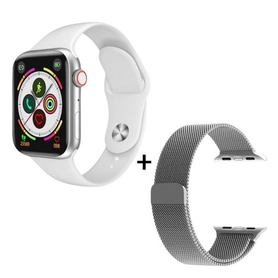 Relógio Inteligente Smartwatch W34s 44mm Android iOS + Pulseira Extra Metal Menor preço em Relógio Inteligente Smartwatch W34s 44mm Android iOS + Pulseira Extra Metal