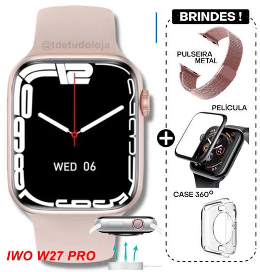 Relogio inteligente Smartwatch Watch 7 IWO MAX W27 Pro Série 7 2022 NFC Menor preço em Relogio inteligente Smartwatch Watch 7 IWO MAX W27 Pro Série 7 2022 NFC