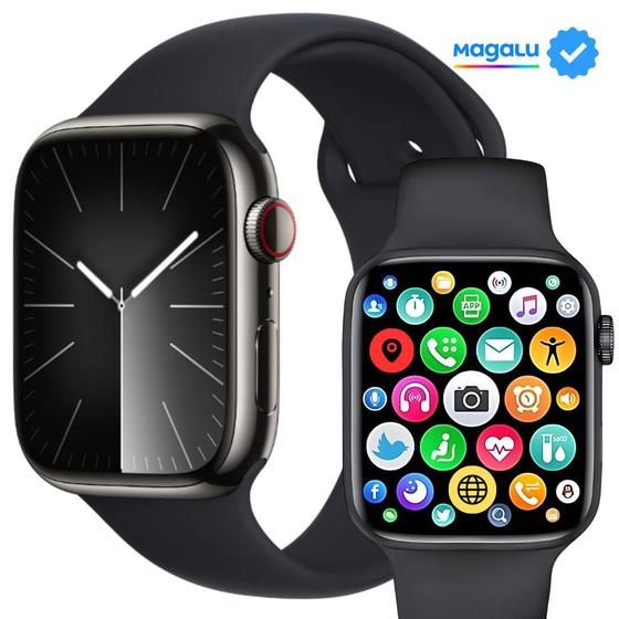 Imagem de Relógio inteligente Watch8 Pro 2024 8ª geração NFC GPS tela infinita 2.2'' Alta definição Smartwatch W28 Pro masculino e feminino
