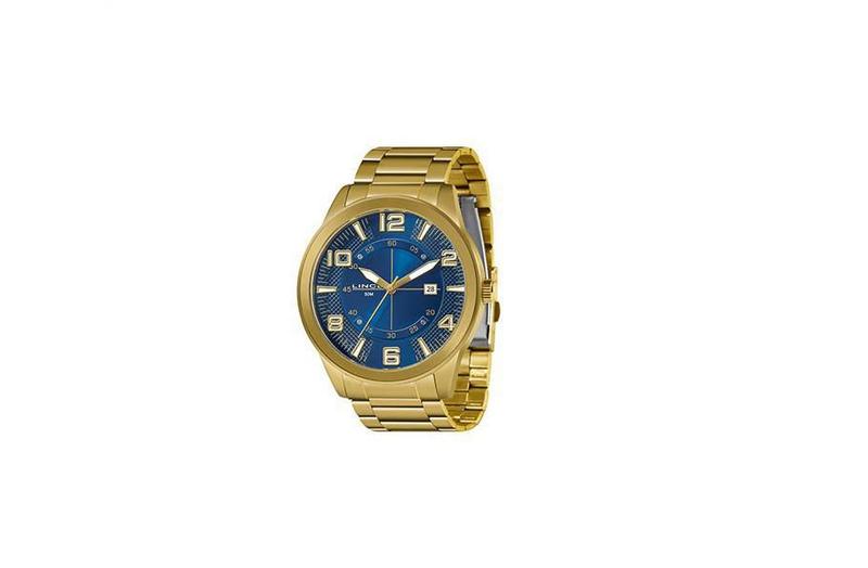 Imagem de Relógio Lince Dourado Casual Masculino Mrg4695L D2Kx