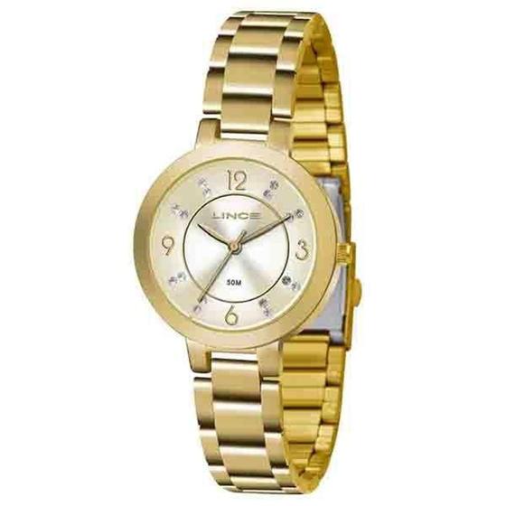 Imagem de Relógio Lince Feminino Dourado Lrg45161