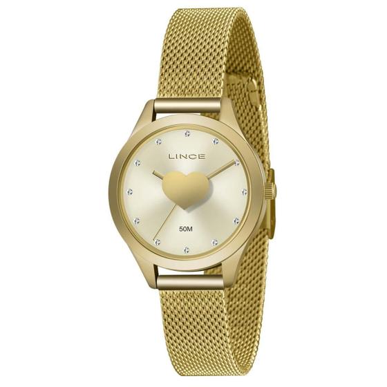 Imagem de Relógio Lince Feminino Lrg4719L C1Kx Casual Dourado