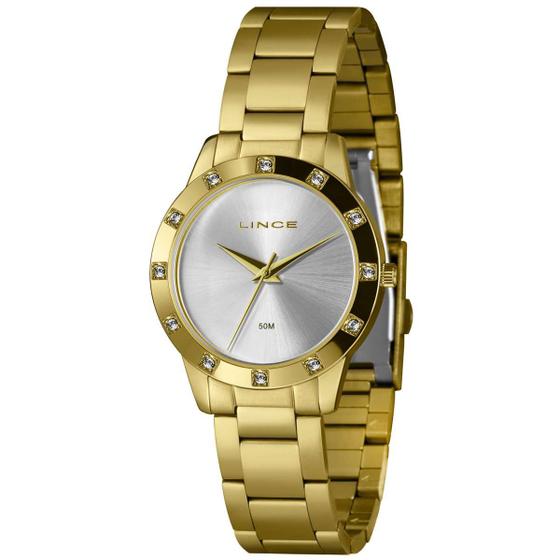 Imagem de Relógio Lince Feminino Ref: Lrg4735l34 Sxkx Casual Dourado