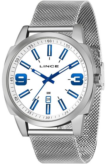 Imagem de Relógio LINCE masculino branco prata MRM4728L B2SX