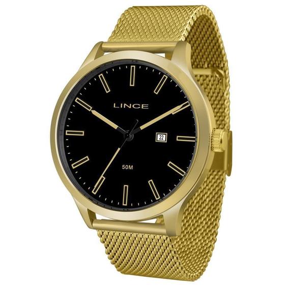 Imagem de Relógio Lince Masculino Mrg4494L P1Kx Mesh Dourado