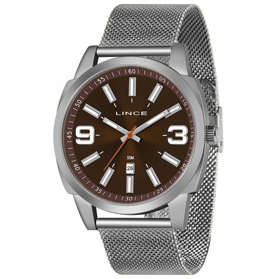 Imagem de Relógio Lince Masculino MRM4683L M2SX Pulseira Mesh Prata