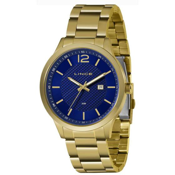 Imagem de Relógio Lince Masculino Ref: Mrg4690l D2kx Casual Dourado