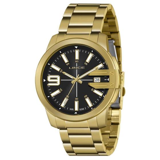 Imagem de Relógio Lince Masculino Ref: Mrg4708l P2kx Casual Dourado