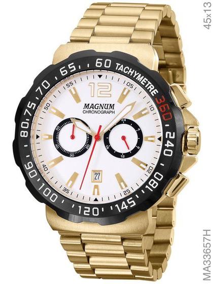 Imagem de Relógio Magnum Masculino Sports MA33657H Chronograph Dourado