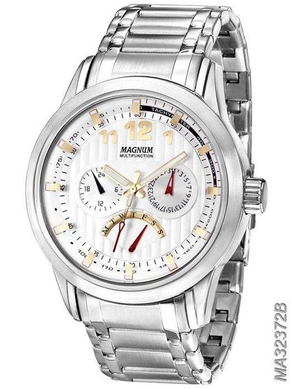 Imagem de Relógio Magnum Sports Masculino MA32372B Pulseira Aço Prata