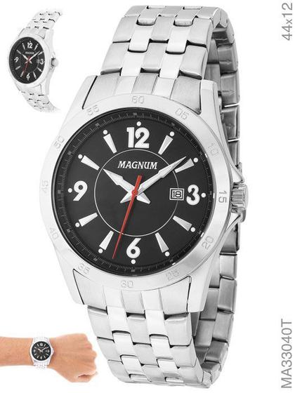 Imagem de Relógio Magnum Sports Masculino MA33040T Pulseira Prata