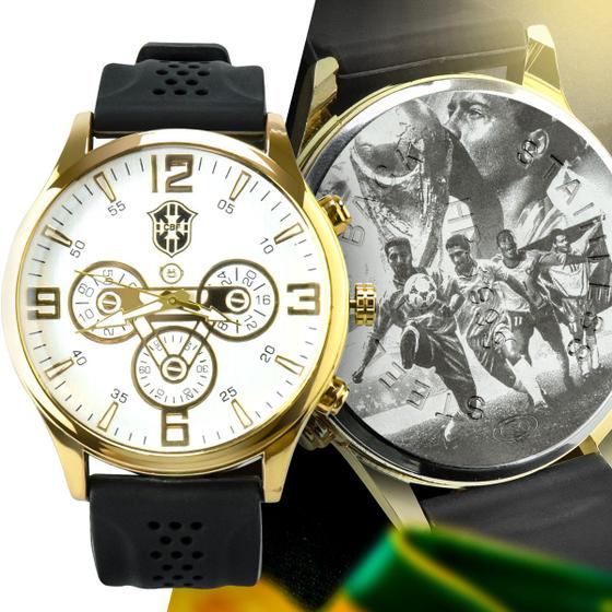 Relógio Masculino analogico edição limitada dourado luxo é boa?