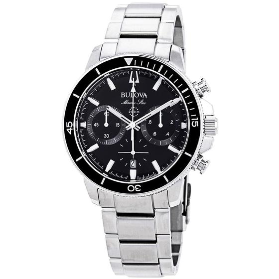 Imagem de Relógio Masculino Bulova Marine Star Aço Prata 96B272