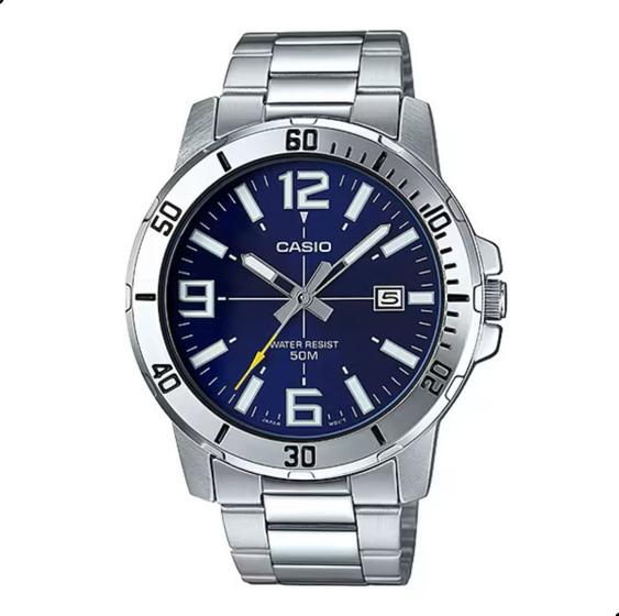 Imagem de Relógio Masculino Casio Analógico Prata MTP-VD01D-2BVUDF