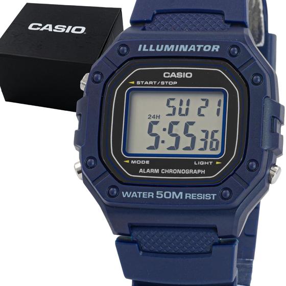 Imagem de Relógio Masculino Casio Digital Azul Illuminator Sport Original Prova D'água Garantia 1 ano 