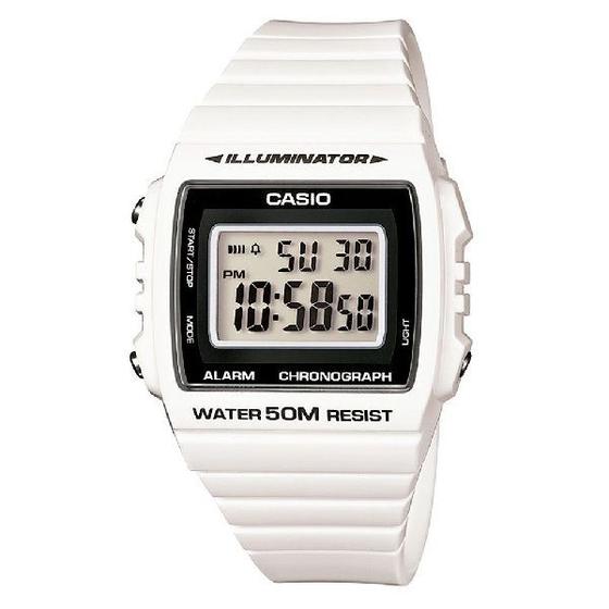 Imagem de Relógio Masculino Casio Digital  Branco W-215H-7AVDF Garantia de um ano