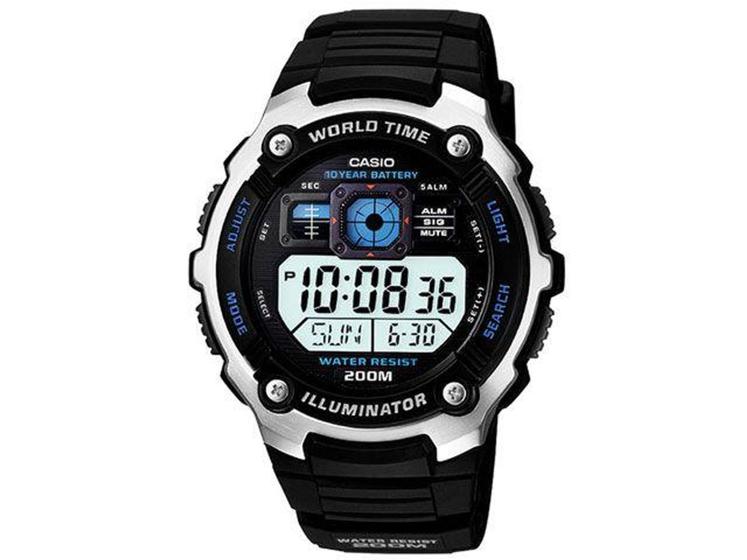 Imagem de Relógio Masculino Casio Digital - Resistente à Água Cronômetro AE 2000W 1AV