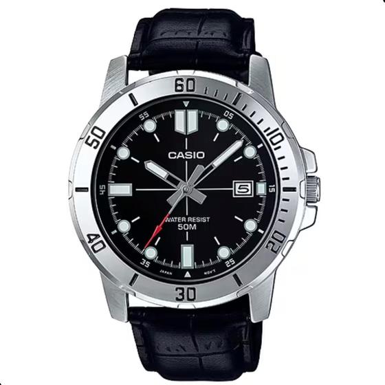 Relógio Masculino Casio Pulseira De Couro MTP-VD01L-1EVUDF Menor preço em Relógio Masculino Casio Pulseira De Couro MTP-VD01L-1EVUDF